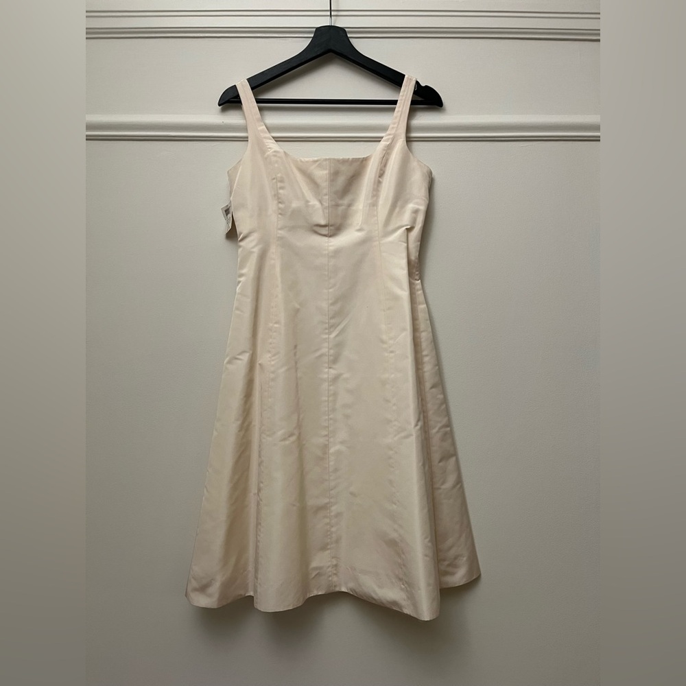J. Crew Ivory Silk Dress